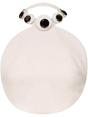 AREA eye-button wool top - White