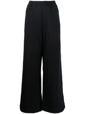 AREA long flared trousers - Black