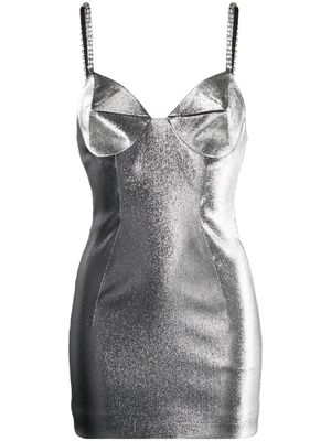 AREA metallic minidress - Silver