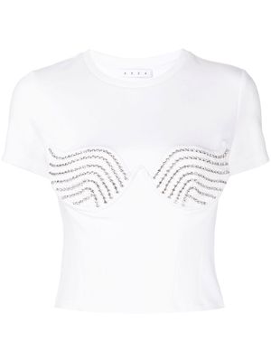 Area Nyc crystal embellished T-shirt - White
