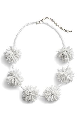 Area Stars Jenna Statement Necklace in White