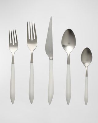 Ares Argento & Black 5-Piece Place Setting