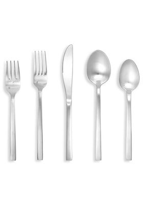 Arezzo Brushed 20-Piece Stainless Steel Flatware Set