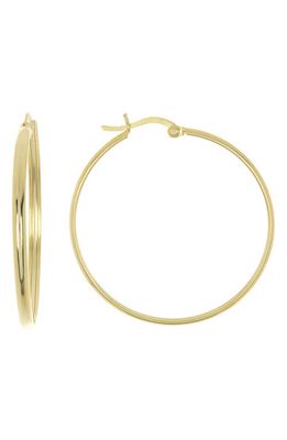 Argento Vivo Sterling Silver 14K Gold Plated Sterling Silver 38mm Click-In Hoop Earrings