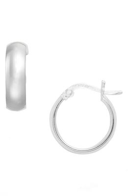 Argento Vivo Sterling Silver Argento Vivo Small Curved Hoop Earrings