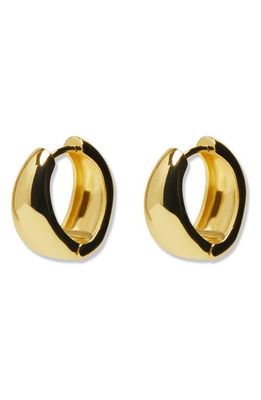 Argento Vivo Sterling Silver Bold Hoop Earrings in Gold