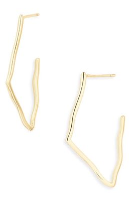 Argento Vivo Sterling Silver Drop Earrings in Gold 