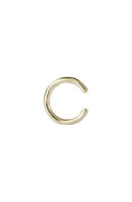 Argento Vivo Sterling Silver Hammered Sterling Silver Ear Cuff in Gold