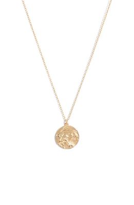 Argento Vivo Sterling Silver Molten Pendant Necklace in Gold