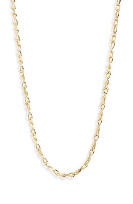 Argento Vivo Sterling Silver Rope Chain Necklace in Gold