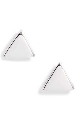 Argento Vivo Sterling Silver Triangle Stud Earrings