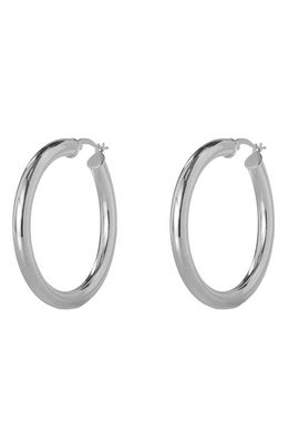 Argento Vivo Sterling Silver Tubular Hoop Earrings