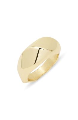 Argento Vivo Sterling Silver Twisted Ring in Gold