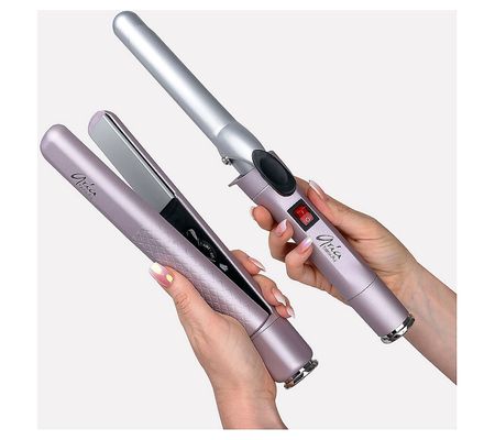 Aria Beauty Pop 'N Lock Straightener & Curling ron