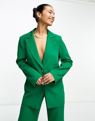 Aria Cove oversized blazer in green - part of a set