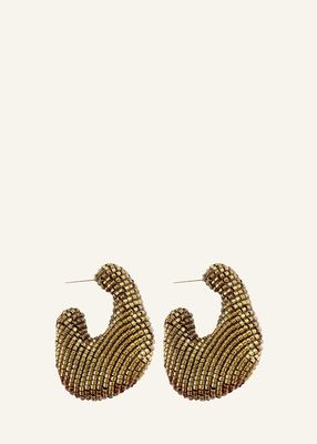 Aria Hoop Earrings in Bronze