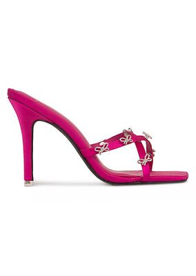 Arielle Satin Bow Embellished Sandals