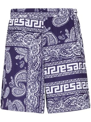 Aries bandana print Bermuda shorts - Purple