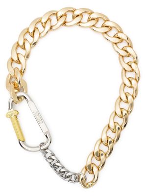 Aries Column carabiner chunky necklace - Gold