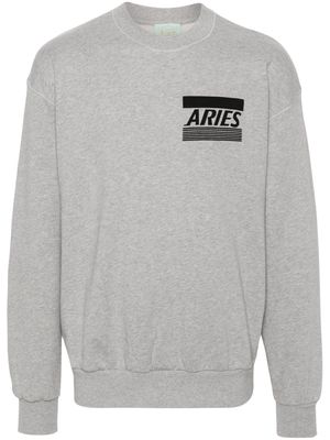 Aries Credit Card cotton sweatshirt - Grey