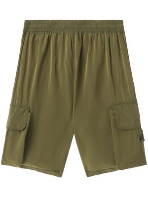 Aries elasticated waistband track shorts - Green