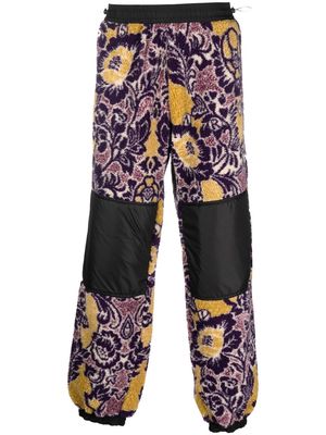 Aries floral-print track-pants - Purple