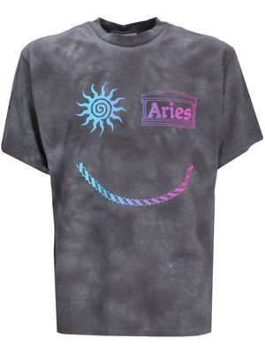 Aries Grunge Happy Dude T-shirt - Grey