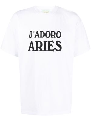 Aries J'Adoro Aries cotton T-shirt - White