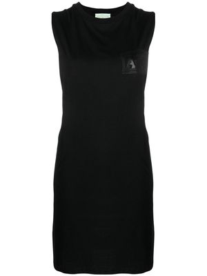 Aries logo-print cotton dress - Black
