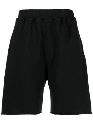 Aries logo-print cotton shorts - Black
