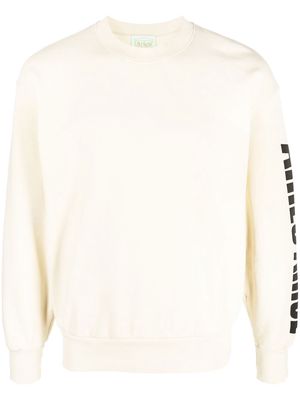 Aries logo-print long-sleeve sweatshirt - Yellow