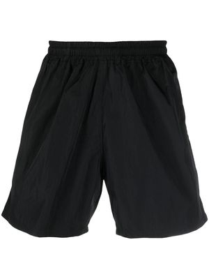 Aries logo print shorts - Black