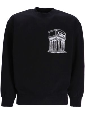 Aries Mega Temple crew-neck sweatshirt - Black