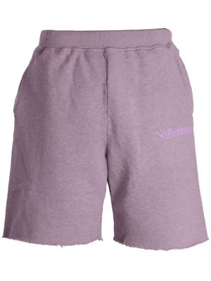 Aries Mini Problemo cotton track shorts - Purple