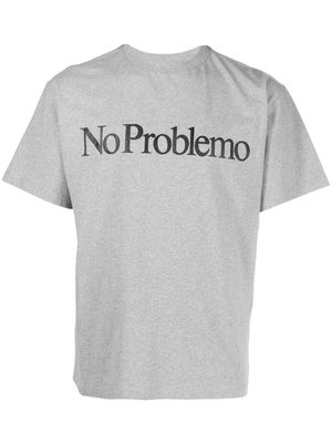 ARIES No Problemo logo T-shirt - Grey