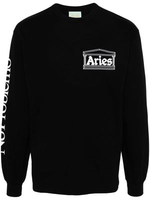 Aries Rat long-sleeved T-shirt - Black