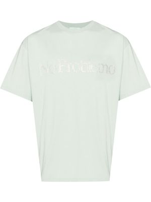 Aries rhinestone-embellished No Problemo T-shirt - Green