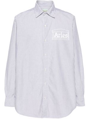 Aries striped cotton Oxford shirt - White