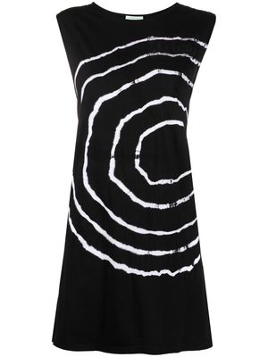 Aries tie-dye shift dress - Black