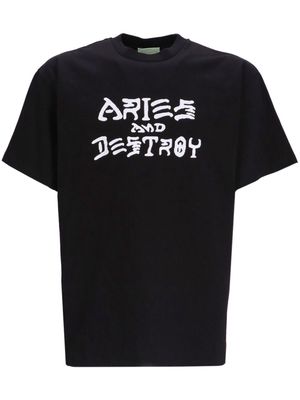 Aries Vintage Aries and Destroy T-shirt - Black
