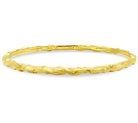 Ariva 14K Gold Clad Vine Bangle