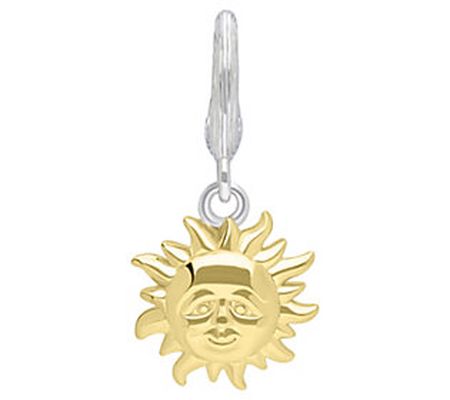 Ariva Sterling Silver & 18K Gold Clad Suns hine Charm