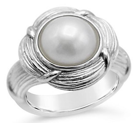 Ariva Sterling Silver Mabe Pearl Ring