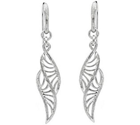 Ariva Sterling Silver Openwork Dangle Earrings