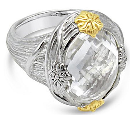 Ariva Sterling Silver Rock Crystal Ring