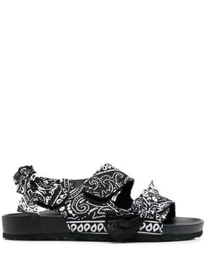 Arizona Love bandana-detail open-toe sandals - Black