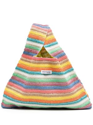 Arizona Love raffia striped tote bag - Multicolour