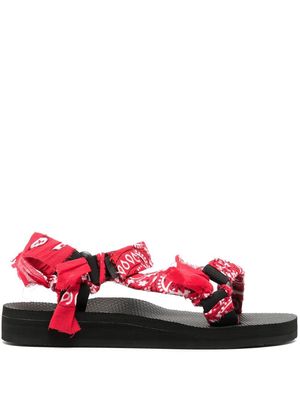 Arizona Love Trekky bandana-print flat sandals - RED BANDANA - RED BANDANA