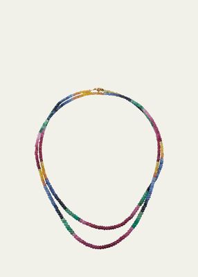 Arizona Rainbow Sapphire Double-Strand Necklace