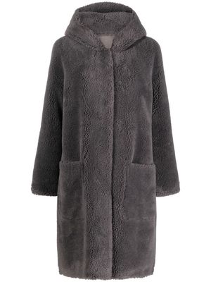 Arma Aisha teddy single-breasted coat - Grey